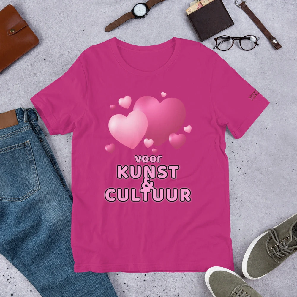 Love Kunst & Cultuur Short-Sleeve Unisex T-Shirt, Gratis Verzendkosten 7 Love Kunst & Cultuur Short-Sleeve Unisex T-Shirt, Gratis Verzendkosten - Afbeelding 5