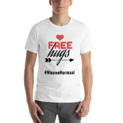 Nieuwe Normaal Unisex T-Shirt Free Huis, Gratis Verzending -Scattando Webshop Winkel mockup a4020eed