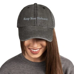 Keep Your Distance Vintage Hat / Pet / Cap