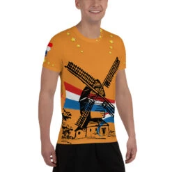 Koningsdag T-Shirt Happy Birthday Orange -Scattando Webshop Winkel mockup be4e9403