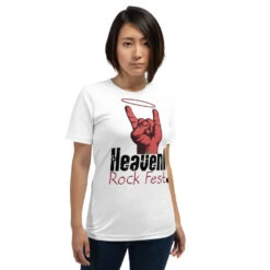 Heavenly Rock Fest T-shirt, Gratis Verzending -Scattando Webshop Winkel mockup cb4f27db