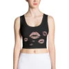 T-Shirt Crop Top Kisses / Sportshirt -Scattando Webshop Winkel mockup ced81b09