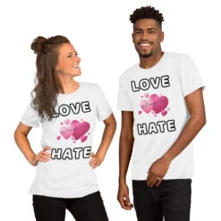 Love Is Stronger Than Hate Short-Sleeve Unisex T-Shirt, Gratis Verzending -Scattando Webshop Winkel mockup decc9d57