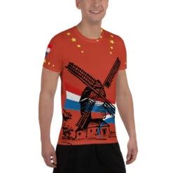 Topper T-Shirt Happy Birthday Red -Scattando Webshop Winkel mockup ecc4d4ce