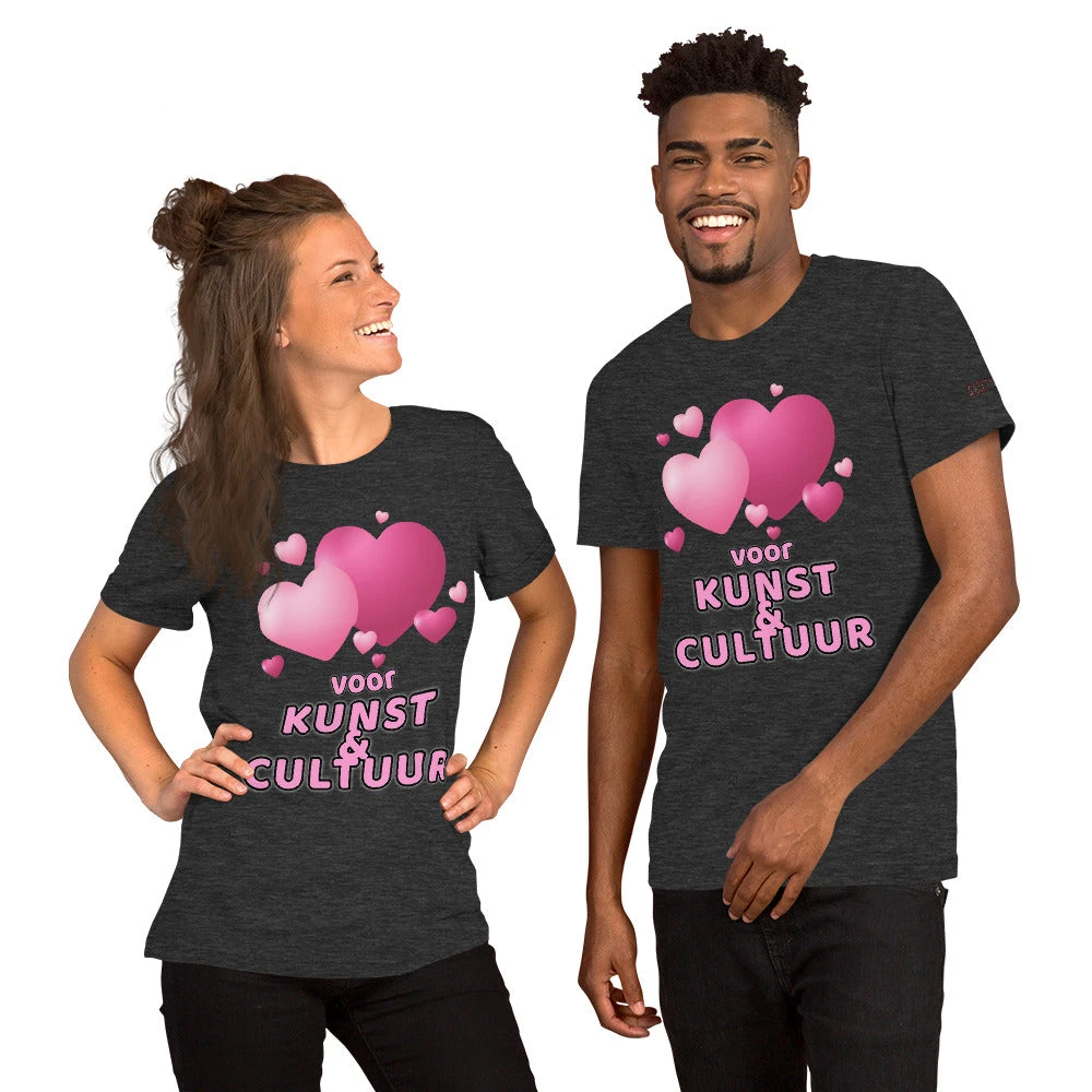 Love Kunst & Cultuur Short-Sleeve Unisex T-Shirt, Gratis Verzendkosten 12 Love Kunst & Cultuur Short-Sleeve Unisex T-Shirt, Gratis Verzendkosten - Afbeelding 10