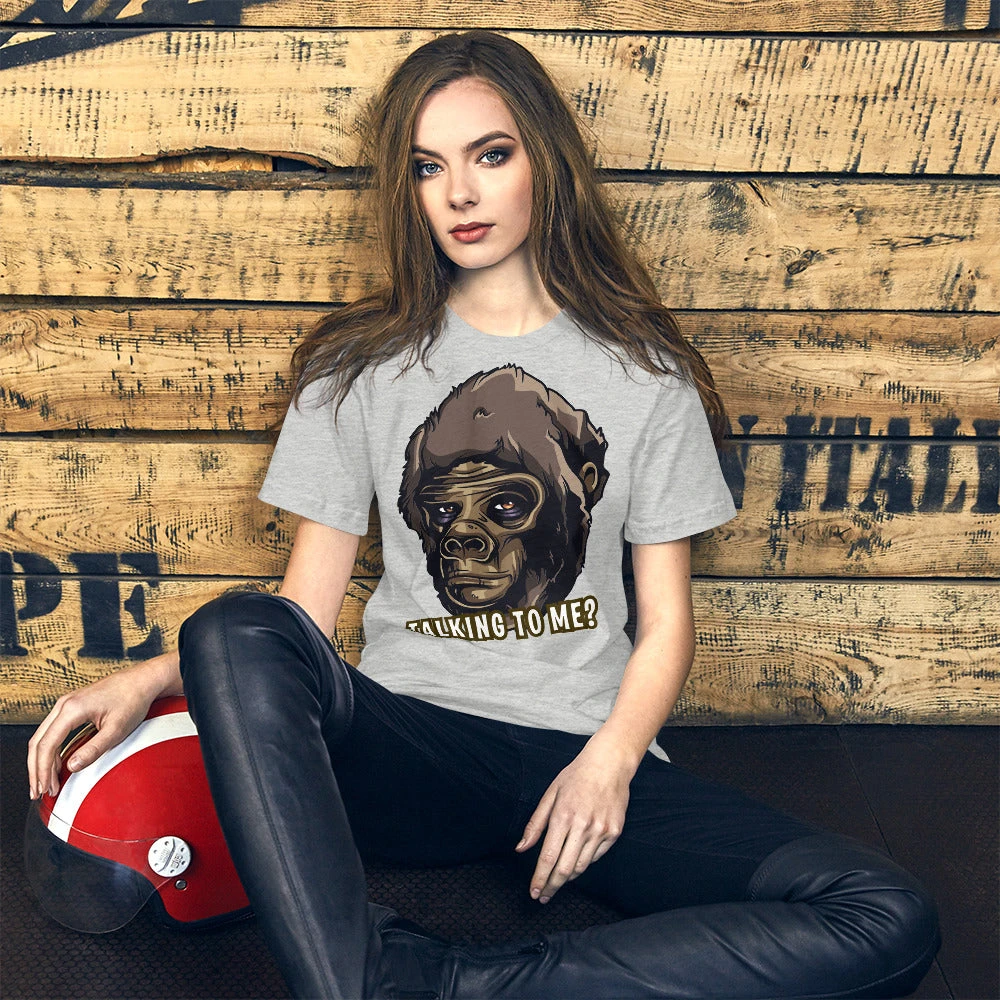 Talking To Me? Short-Sleeve Unisex T-Shirt, Gratis Verzending 12 Talking To Me? Short-Sleeve Unisex T-Shirt, Gratis Verzending - Afbeelding 10