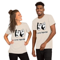 Unisex T-Shirt I Love Theatre 20 Unisex T-Shirt I Love Theatre -Scattando Webshop Winkel mockup f8d9a24a