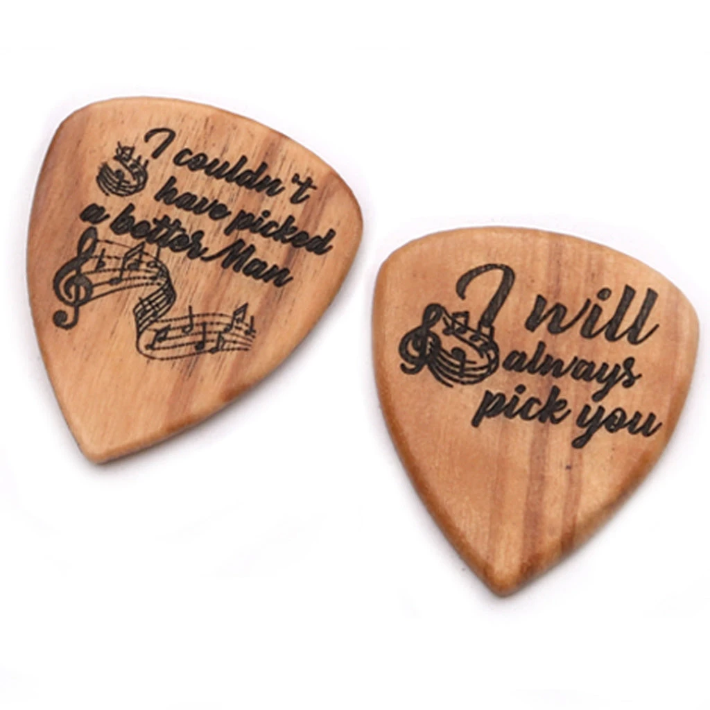 Houten Plectrum Houder Incl. 2 Plectrums, Gratis Verzending 6 Houten Plectrum Houder Incl. 2 Plectrums, Gratis Verzending - Afbeelding 4