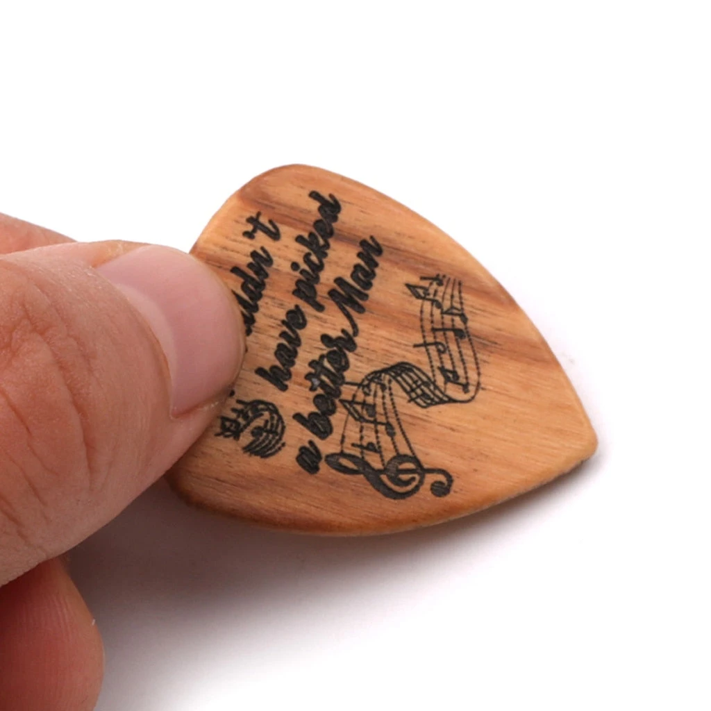 Houten Plectrum Houder Incl. 2 Plectrums, Gratis Verzending 5 Houten Plectrum Houder Incl. 2 Plectrums, Gratis Verzending - Afbeelding 3