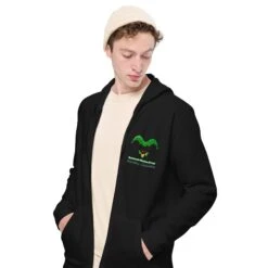 Scattando Theatre Group Unisex Basic Zip Hoodie -Scattando Webshop Winkel unisex basic zip hoodie black front 642a03154020b
