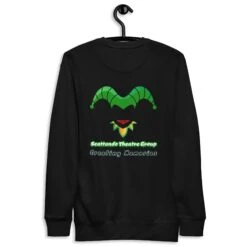 Scattando Theatre Group Uniseks Premium Sweatshirt -Scattando Webshop Winkel unisex premium sweatshirt black back 6429fda3bcfda