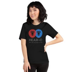 Hear-o Short-Sleeve Unisex T-Shirt, GRATIS VERZENDING 19 Hear-o Short-Sleeve Unisex T-Shirt, GRATIS VERZENDING -Scattando Webshop Winkel unisex staple t shirt black front 6113878e84b97