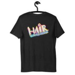 STG HAIR 2023 Uniseks T-shirt -Scattando Webshop Winkel unisex staple t shirt black heather back 642a1336afe5e