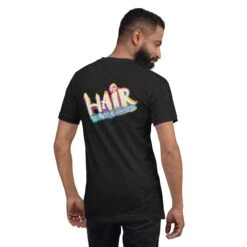 STG HAIR 2023 Uniseks T-shirt -Scattando Webshop Winkel unisex staple t shirt black heather back 642a1336b0809