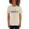 I Am A Hear-O Unisex T-Shirt, GRATIS VERZENDING FREE SHIPMENT -Scattando Webshop Winkel unisex staple t shirt heather dust front 6109738bcdb55